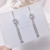 Women's Sterling Silver Love Earrings - Dazpy