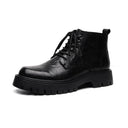 Botines de piel vintage para hombre