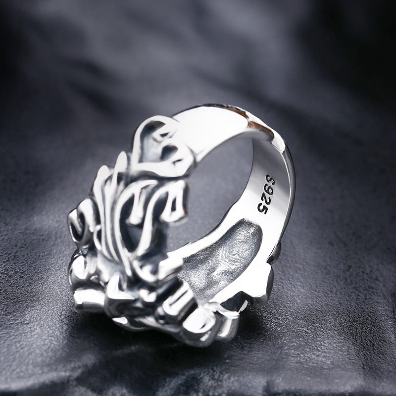 Aggressive Lion Head Vintage Fashion Ring - Dazpy