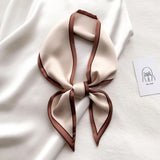 Luxury Silk-Feel Narrow Scarf