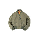 Chaqueta bomber universitaria retro para mujer