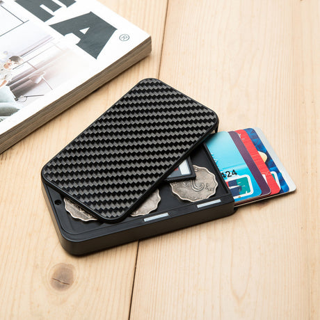 Anti-theft brush degaussing bank card holder - Dazpy