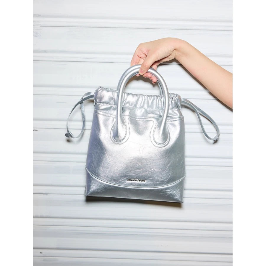 Bolso de noche cruzado Moonlight plateado