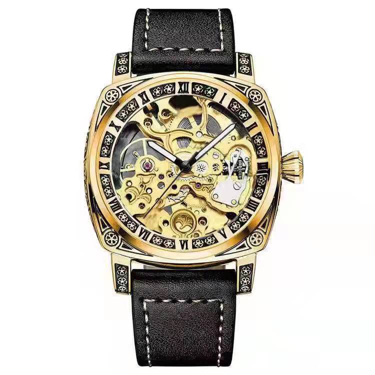 Men's Casual Skeleton Automatic Mechanical Watch - Dazpy