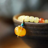 Fashion Honey Wax Pumpkin Bracelet Girl - Dazpy