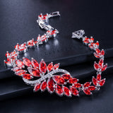 Ice Flowers European And American Elegant Zircon Bracelet Full Diamond Inlaid Ornament Multi-color - Dazpy