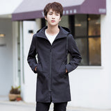 Solid Color Slim Fit Trendy Coat