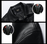 Men's Spring And Autumn Workwear Leather Jacket