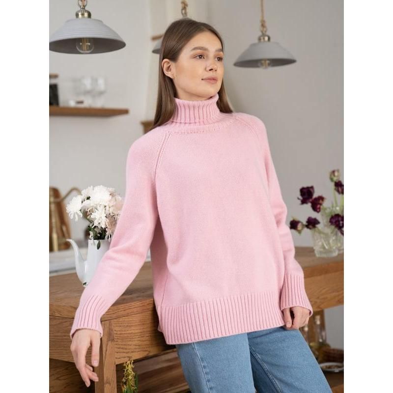 Jersey de mujer de cuello alto otoño-invierno