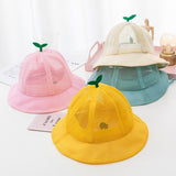 Koreanischer Baby-Sommer-Mesh-Bucket-Hut - Atmungsaktive Sprout-Kappe für Kinder