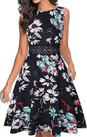 Vestido plisado estampado con bolsillos