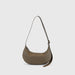 Smiley Face Leather Baguette Shoulder Bag