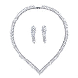 Stylish Bridal Necklace And Earring Set - Dazpy