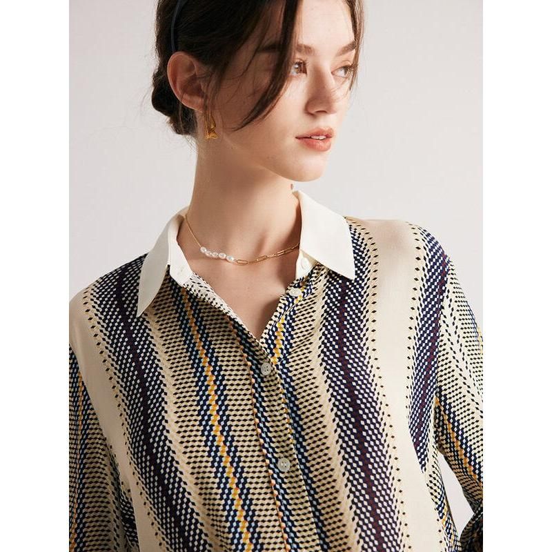 Striped Silk Blouse