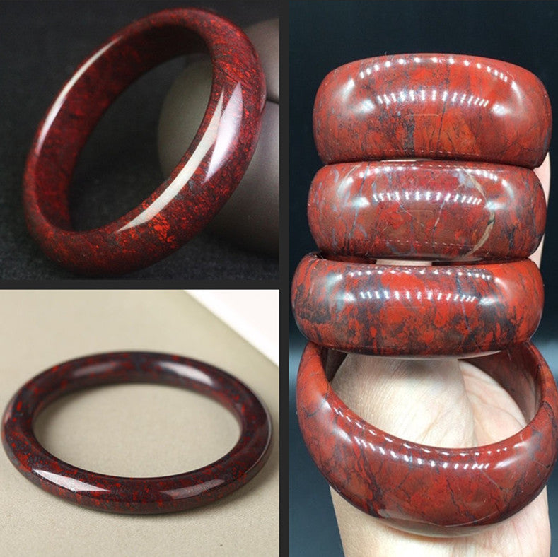 Meteorite Chicken Blood Red Jade Bracelet - Dazpy