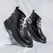 High Quality Men's Leather Ankle Boots for Outdoor Work