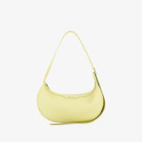 Smiley Face Leather Baguette Shoulder Bag