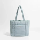 Quilted Puffy Cotton Tote Bag