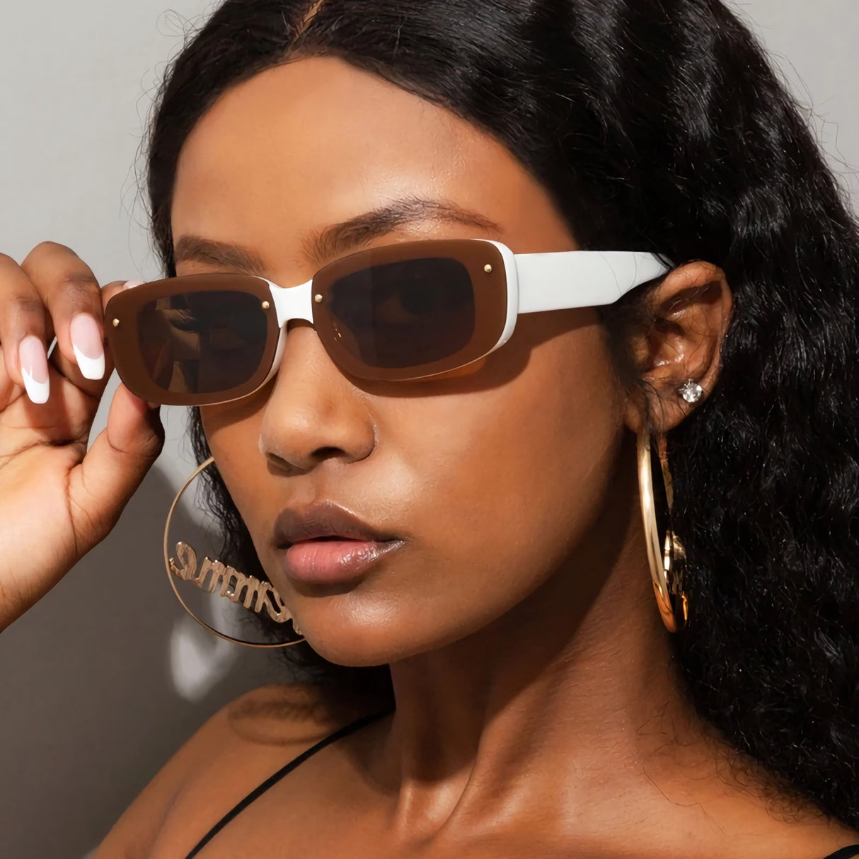 Candy Color Rectangle Sunglasses