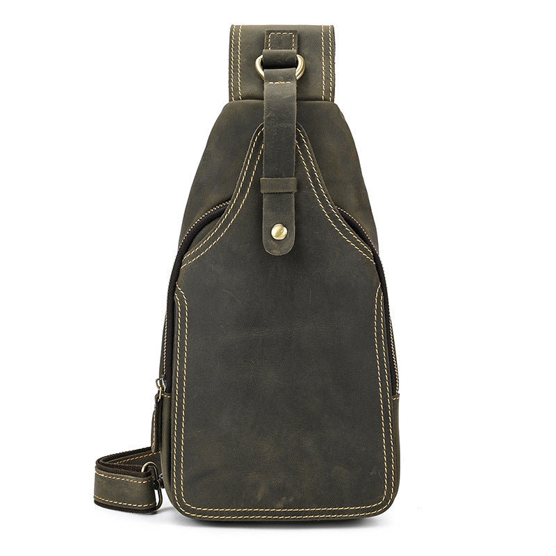 Fashion Men's Leather Shoulder Messenger Bag - Dazpy