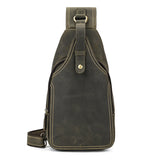 Fashion Men's Leather Shoulder Messenger Bag - Dazpy