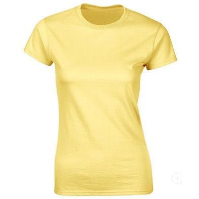 100% Cotton Solid Color Short Sleeve Women's T-Shirt