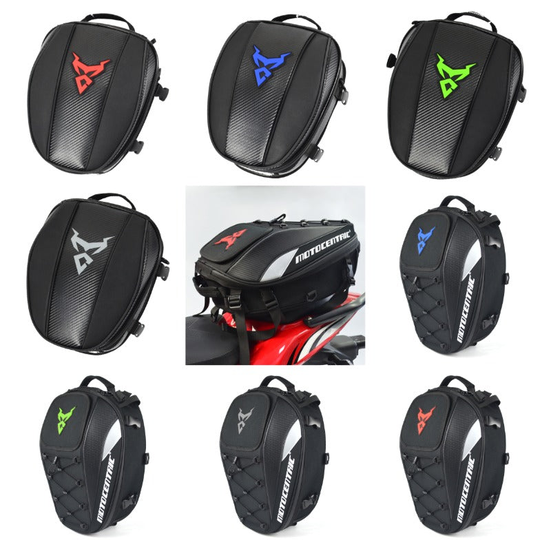 Motorcycle Helmet Bag Waterproof Can Hold Full Helmet Saddle Back Seat Bag - Dazpy