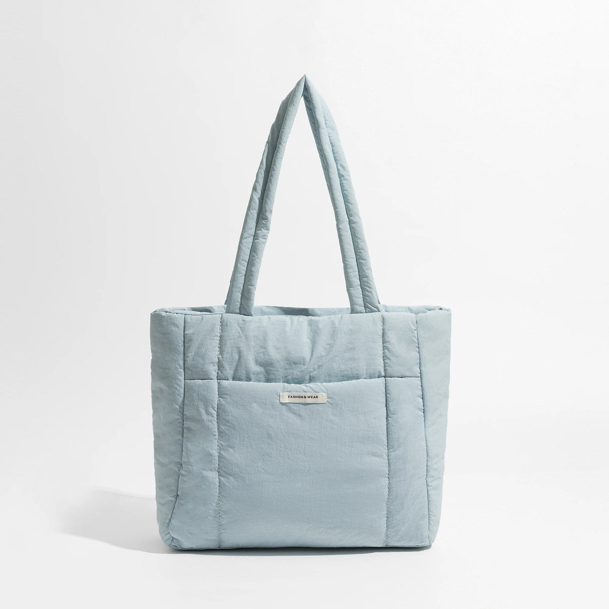 Quilted Puffy Cotton Tote Bag