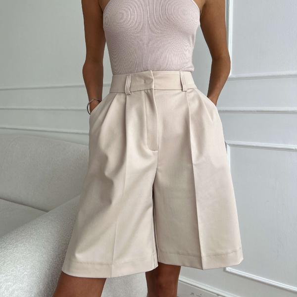 High Waist Wide Leg Shorts for Women