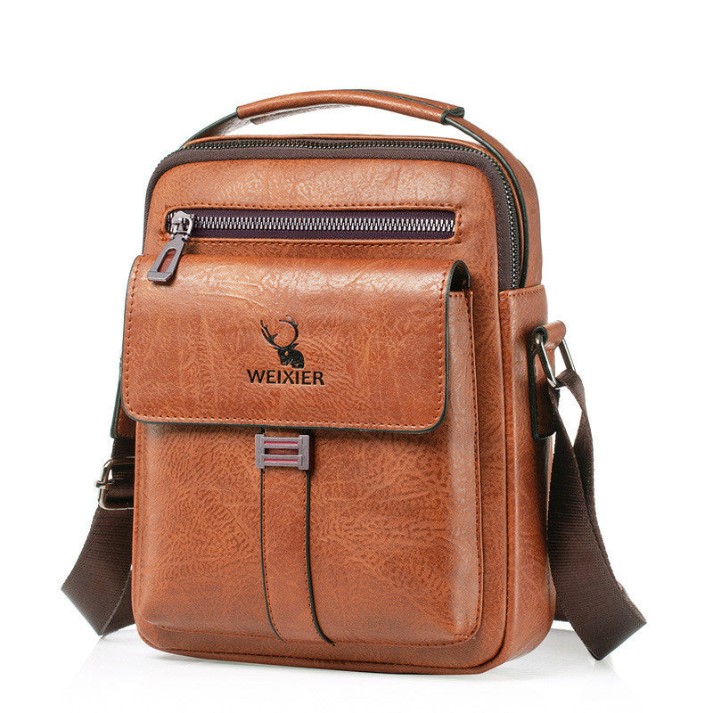 Pu Men's Messenger Bag Trendy Retro - Dazpy