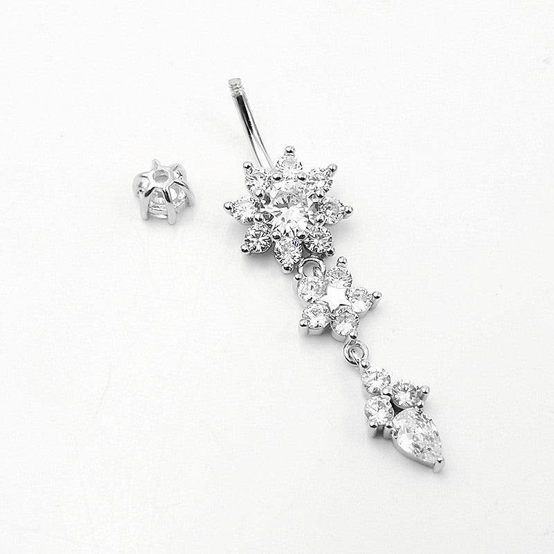 Women's Fashion S925 Silver Bellybutton Ring - Dazpy