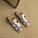 Square Toe Chunky Heel Gladiator Sandals for Women