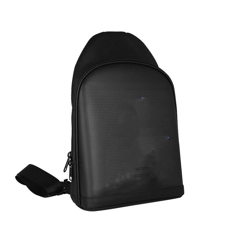 Motorcycle Riding Display Screen LED Lighted Shoulder Bag - Dazpy