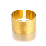 Trendy goldenes Edelstahl-Armband