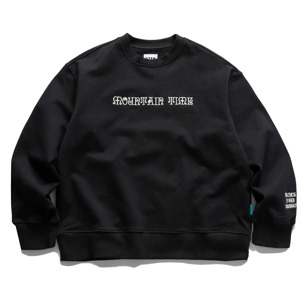 Streetwear-Sweatshirt mit Hip-Hop-Stickerei für Herren