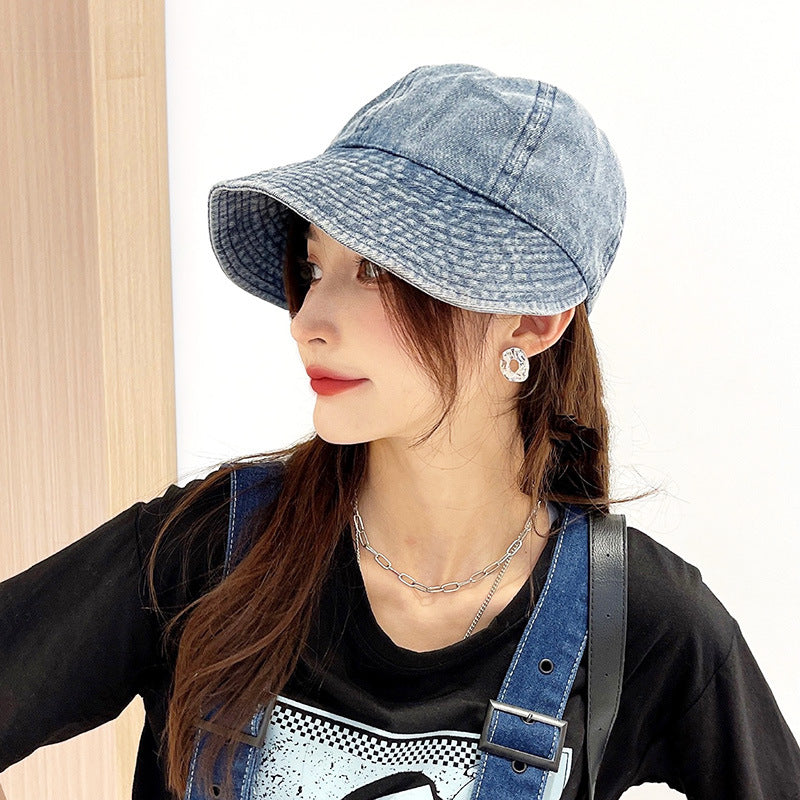 Summer Wide Brim Foldable Sunshade Fisherman Hat for Women