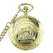 Locomotive Flip Mechanical Pocket Watch Hollow Movement Retro Men And Women Student Old Watch - Dazpy