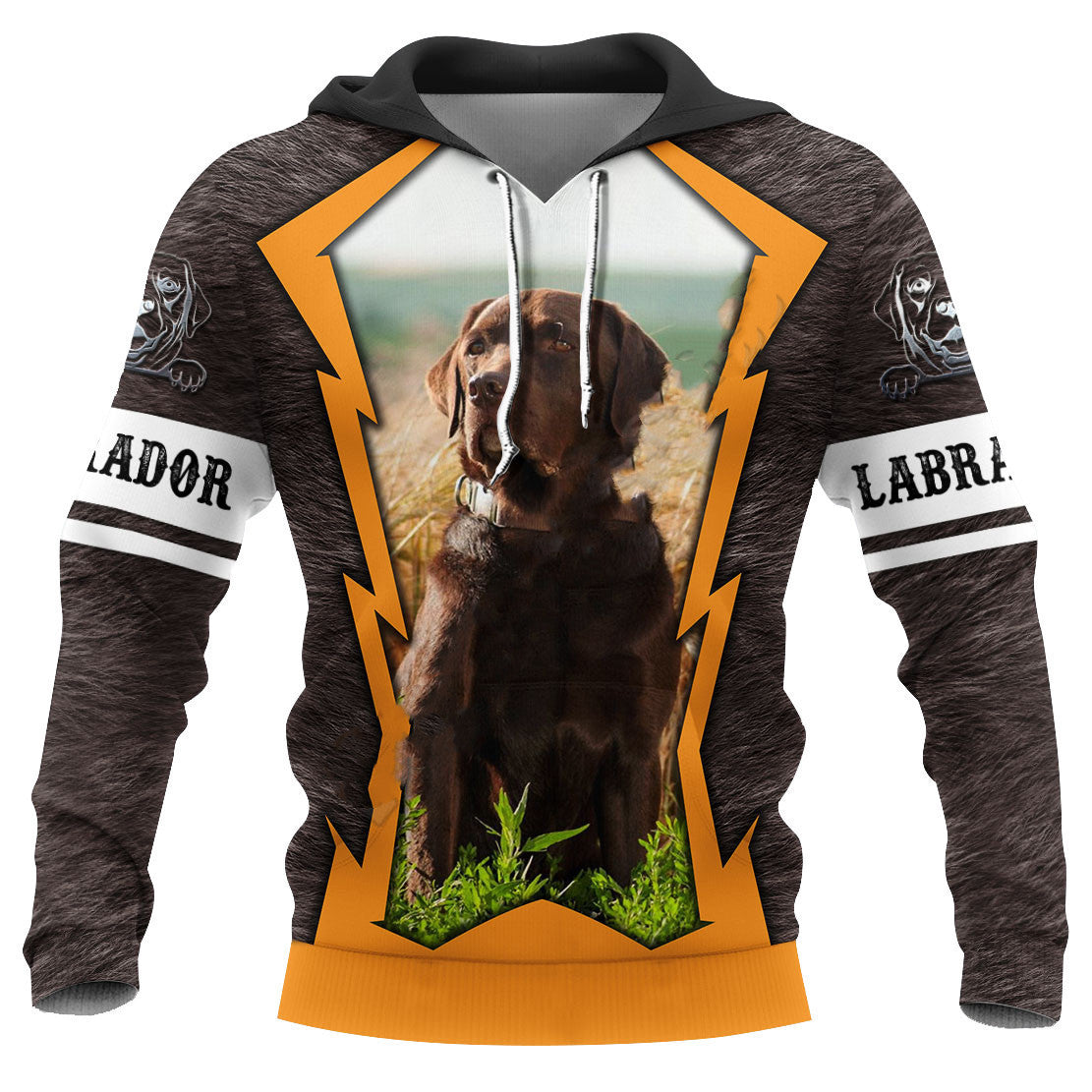 Süßes Langarm-Sweatshirt mit 3D-Hundemuster für den Herbst