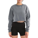 Chic Oversized Cotton-Poly Blend Sweatshirt for Women