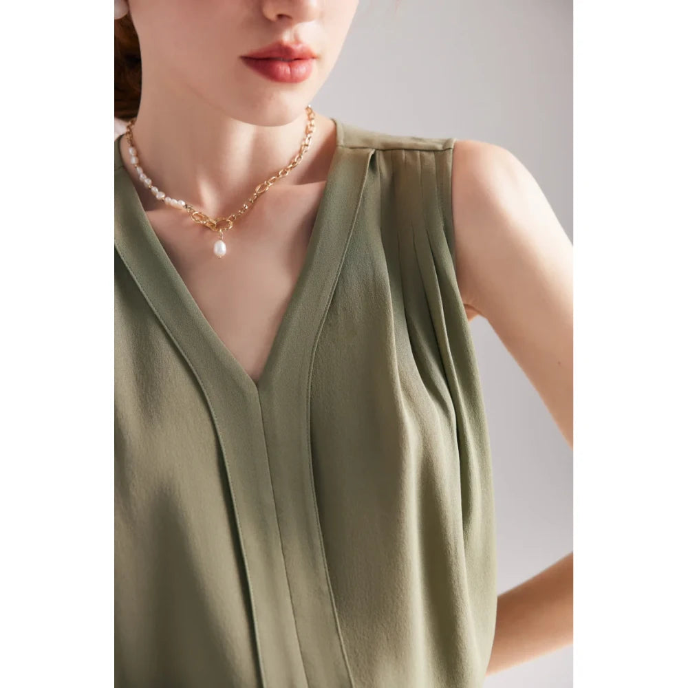 Elegante Sommer Seidenbluse