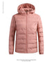 Couple Down Jacket Hooded Heat Preservation And Warm