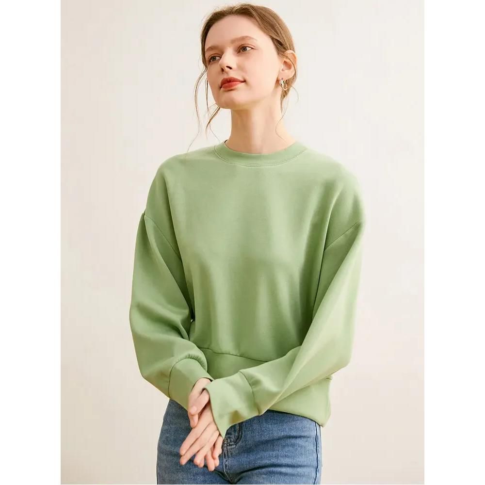 Viscose Blend O-Neck Sweatshirt