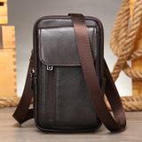 Men's Leather Casual One-shoulder Messenger Bag - Dazpy