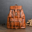 Leather Backpack For Leisure Travel - Dazpy