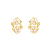 Women's Leaf Flower Pearl Earrings - Dazpy