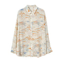 Blusa de seda elegante de verano