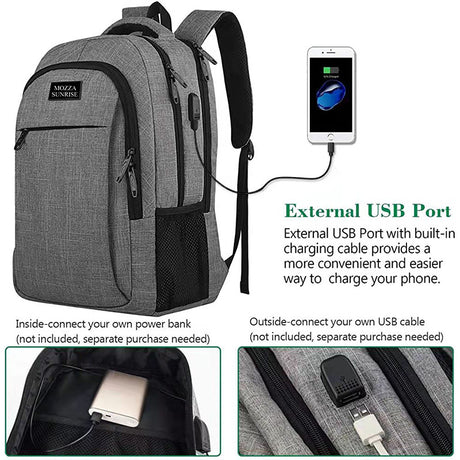 Rechargeable Shoulder Computer Bag Backpack Travel Outdoor - Dazpy