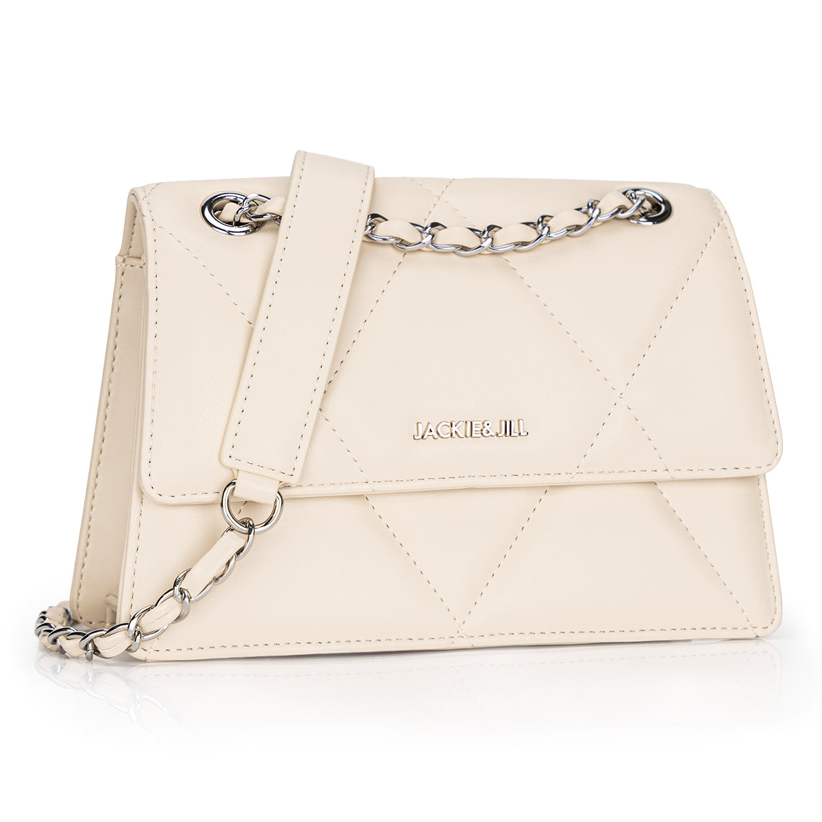 Chic Diamond Pattern PU Leather Shoulder Bag