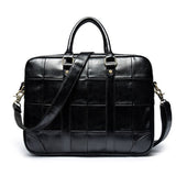 Men's PU Leather One Shoulder Handbag Business Briefcase - Dazpy