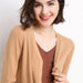 Chic V-Neck Single Breasted Cardigan